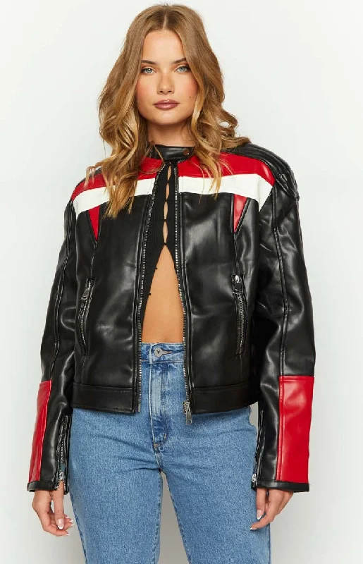 TIME-Limited Offer Lioness Top Model Onyx Biker Jacket