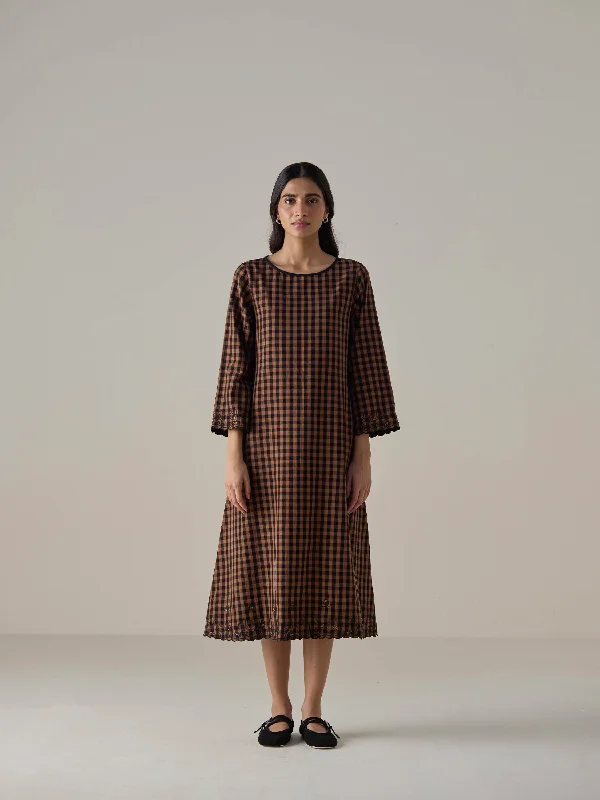 Price Drop Cherry Wood Midi Dress