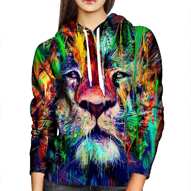 Instant Discount Lion Lines Womens Hoodie