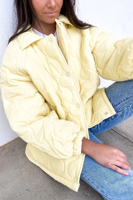 Incredible Offers Elyse Quilted Jacket Butter