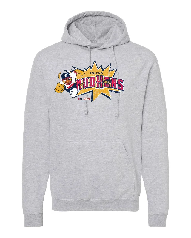 Fantastic Offers Toledo Mud Hens Marvel's Defenders of the Diamond Adult Burst Hood