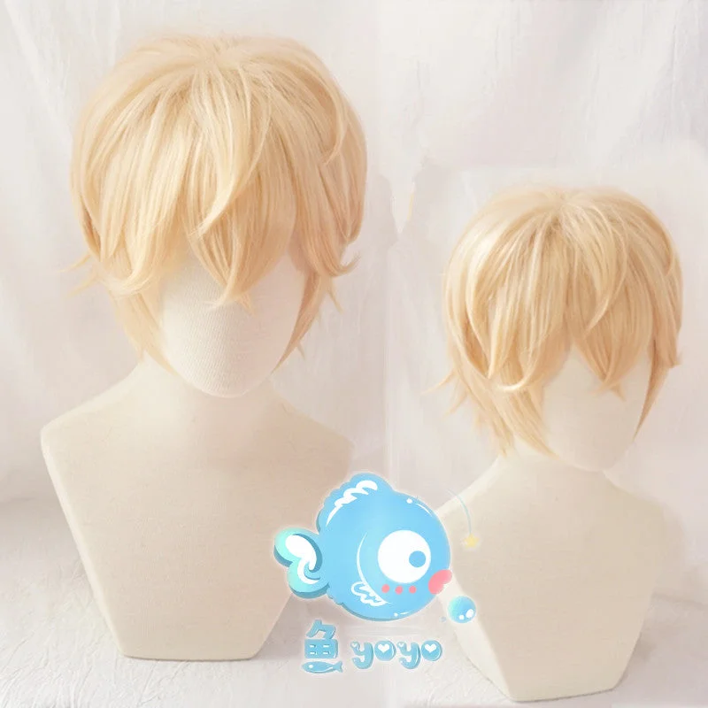 Super Sale cosplay golden short wig yv43463