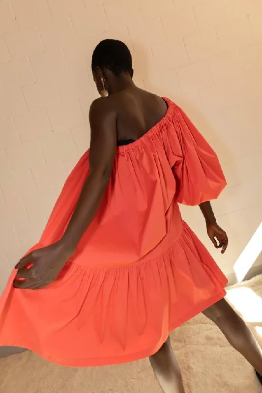 Hurry In Romy Coral Dress - The Label Edition