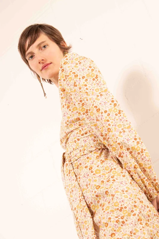 Exclusive Offers Darcy Liberty Flower Printed Cotton Honey Dress - Billie Dresses