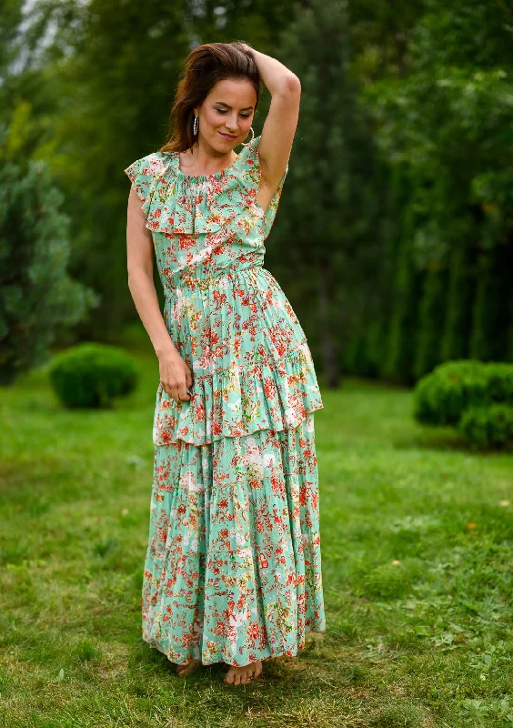 Big Discounts Lolita Maxi Green Butterfly Dress