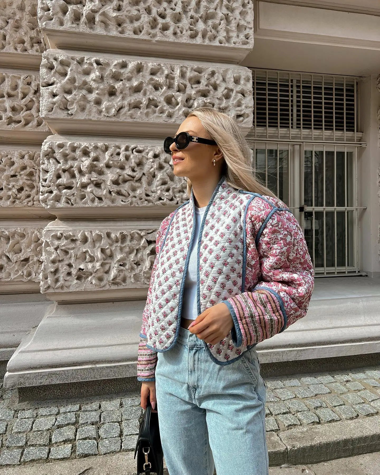 Stock Clearance Znbbw Sleeve Flower Printed Reversible Jackets Women Casual Open Front Cotton Winter Warm Coat 2023 Female Fashion Parkas Tops Stock Clearance Znbbw Sleeve Flower Printed Reversible Jackets Women Casual Open Front Cotton Winter Warm Coat 2023 Female Fashion Parkas Tops