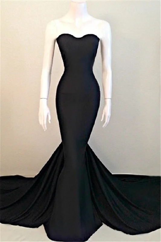 Hurry In Sweetheart Black Trumpet New Arrival Evening Dresses Hottest Elegant Court Train Party Dresses Hurry In Sweetheart Black Trumpet New Arrival Evening Dresses Hottest Elegant Court Train Party Dresses