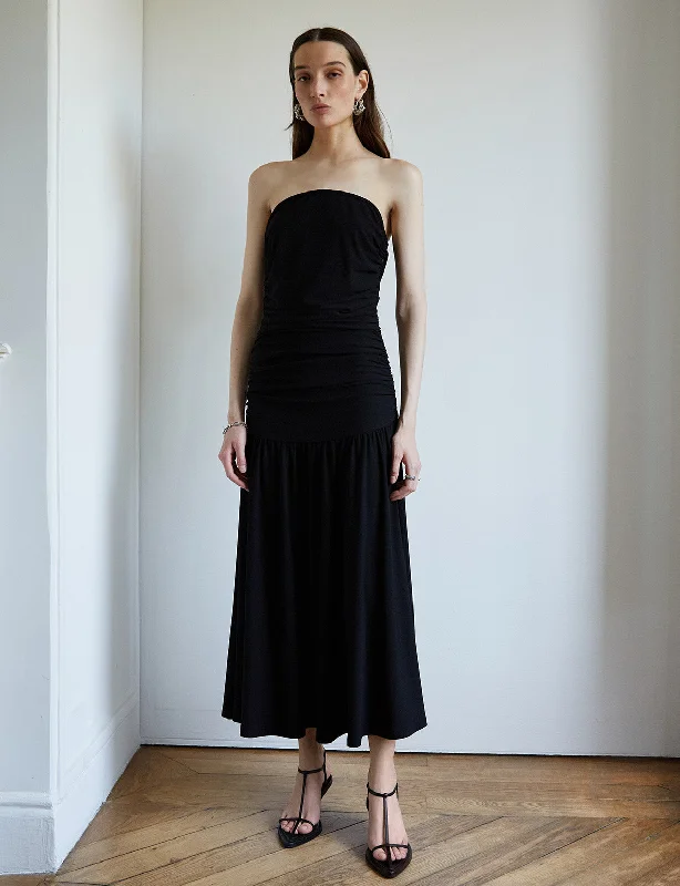Sale Event Claudia Ruched Strapless Maxi Dress