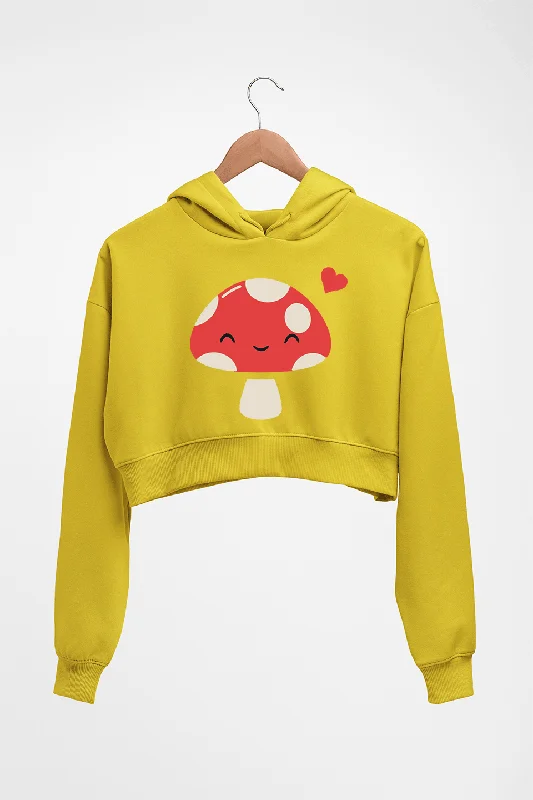Value Deals Mushroom Crop HOODIE FOR WOMEN