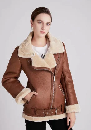 Bonus Savings Znbbw Autumn And Winter New Leisure Thickened Warm Ring Fur Integrated Coat