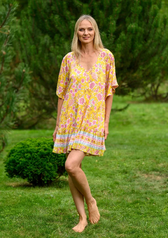 Massive Deals Ami Yellow Dress