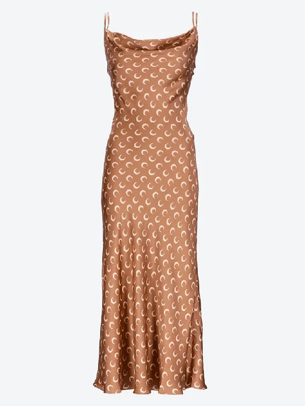 Exclusive Offers Moon printed long slip dress