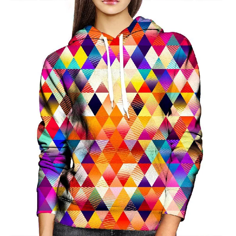 Bargain Blast Triangles Womens Hoodie