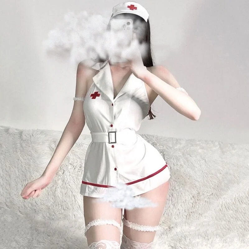 Daily Deals cosplay nurse uniform nightdress set YV43770