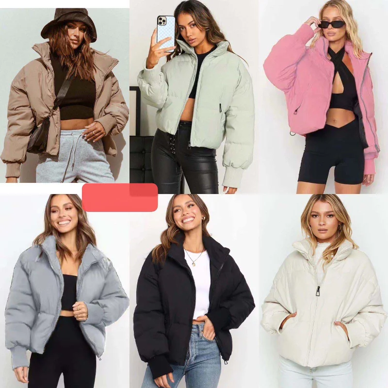 Final Sale Solid Color Puffed Jacket