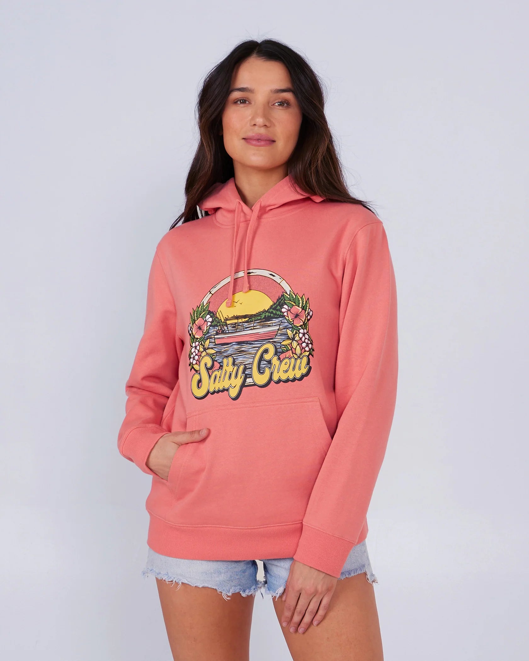 Blowout Sale Salty Crew Womens On Vacation Hoodie- Blush