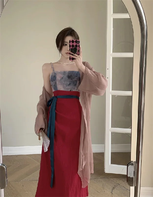 Price Break Plus Size Japanese Style Dress and Jacket Set
