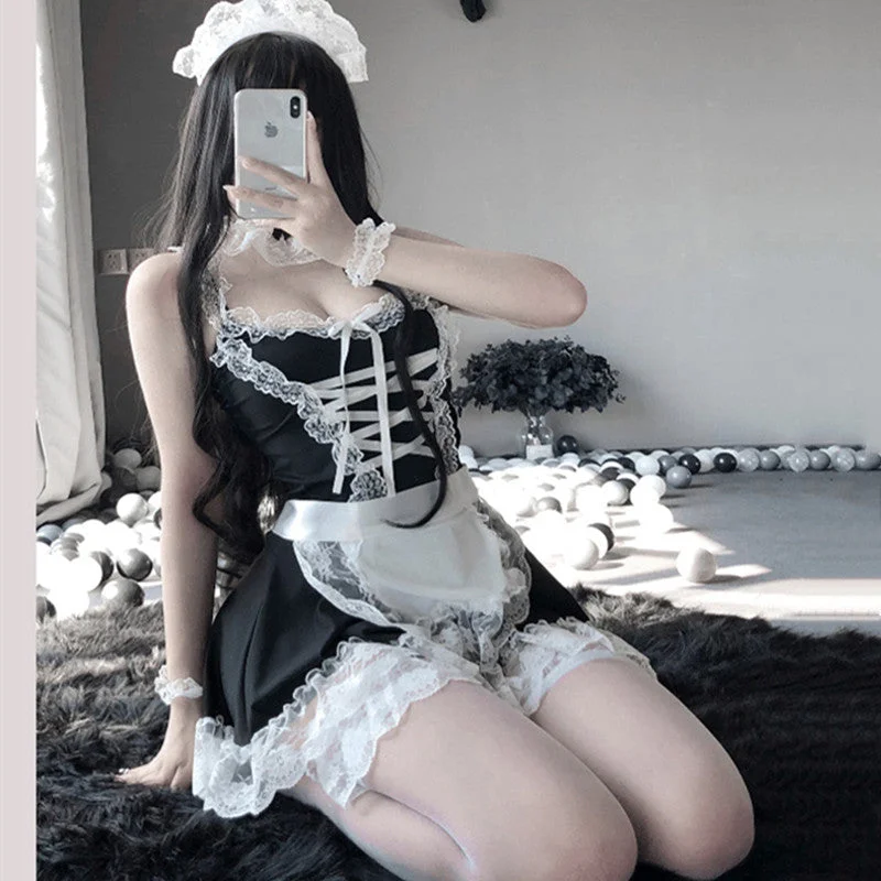 Limited Availability cosplay lace maid dress suit YV43754