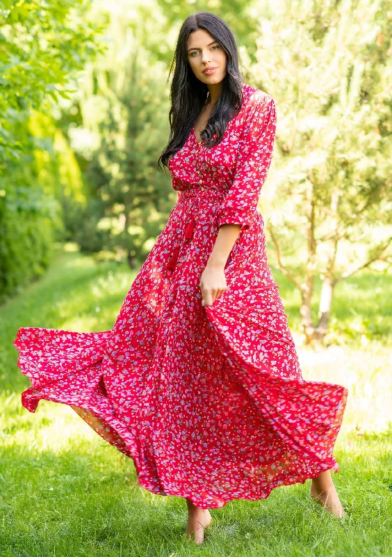 Daily Deals Isabella Red Lady Dress