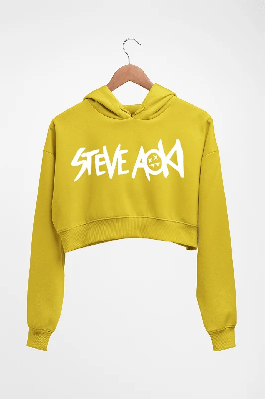 Online Only Steve Aoki Crop HOODIE FOR WOMEN