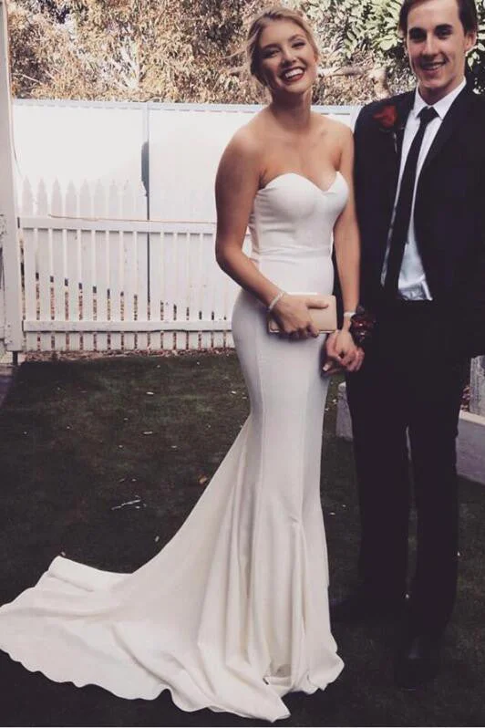 Friends and Family Sale Sweetheart Strapless Mermaid Evening Dresses