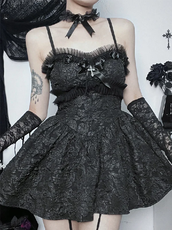 Reduced Prices Corset Rose Print Mini Backless Lace A-Line Black Shirring Slip Nightclub Patchwork Dress Reduced Prices Corset Rose Print Mini Backless Lace A-Line Black Shirring Slip Nightclub Patchwork Dress
