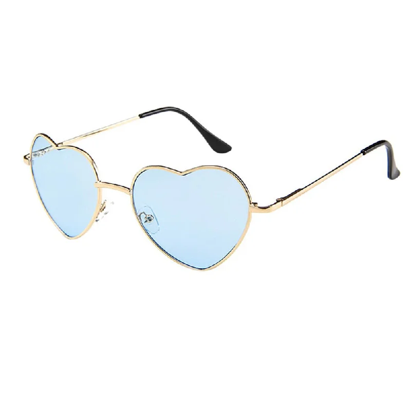 Bargain Prices Mens Womens Metal Frame Ladies Heart Shape Sunglasses Lolita Love