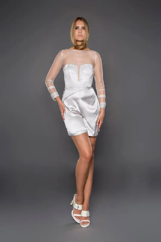 Big Savings SHORT JUMPSUIT WITH STRASS STONES