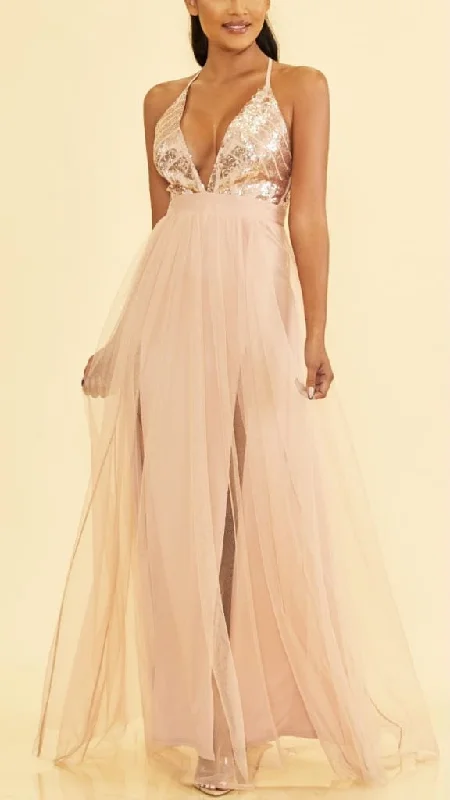 Great Deals Val sequin bust dress