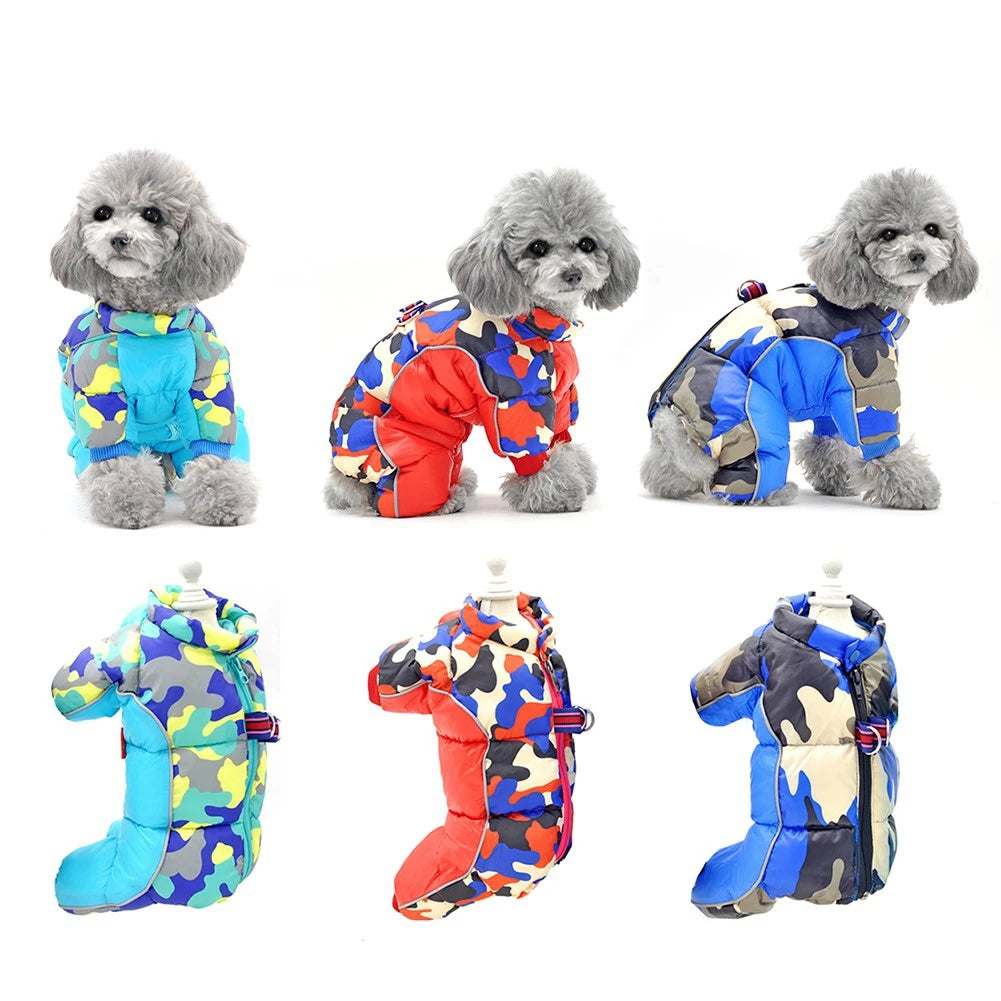 Doorbuster Deal Znbbw Dog Clothes Winter Warm Dog Windproof Coat Thicken Pet Clothing for Dogs Costume Jumpsuit Jacket Pet Supplies