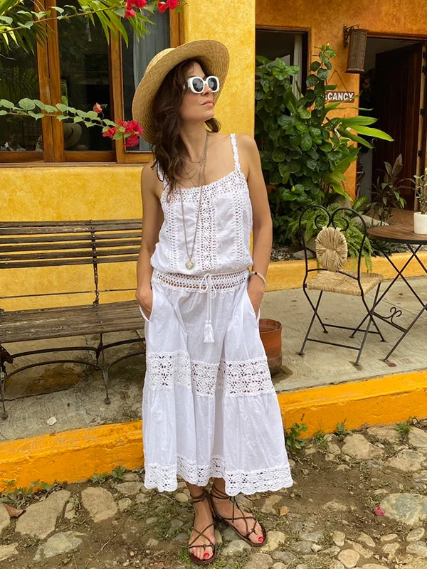 Mega Sale Crochet Manor Midi Dress