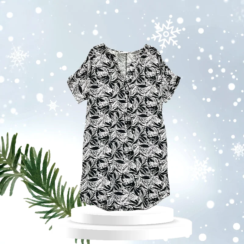 Price Slash Patch Casual Cotton Linen Printed Dress